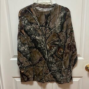 Camouflage Long Sleeve Shirt, Size XL